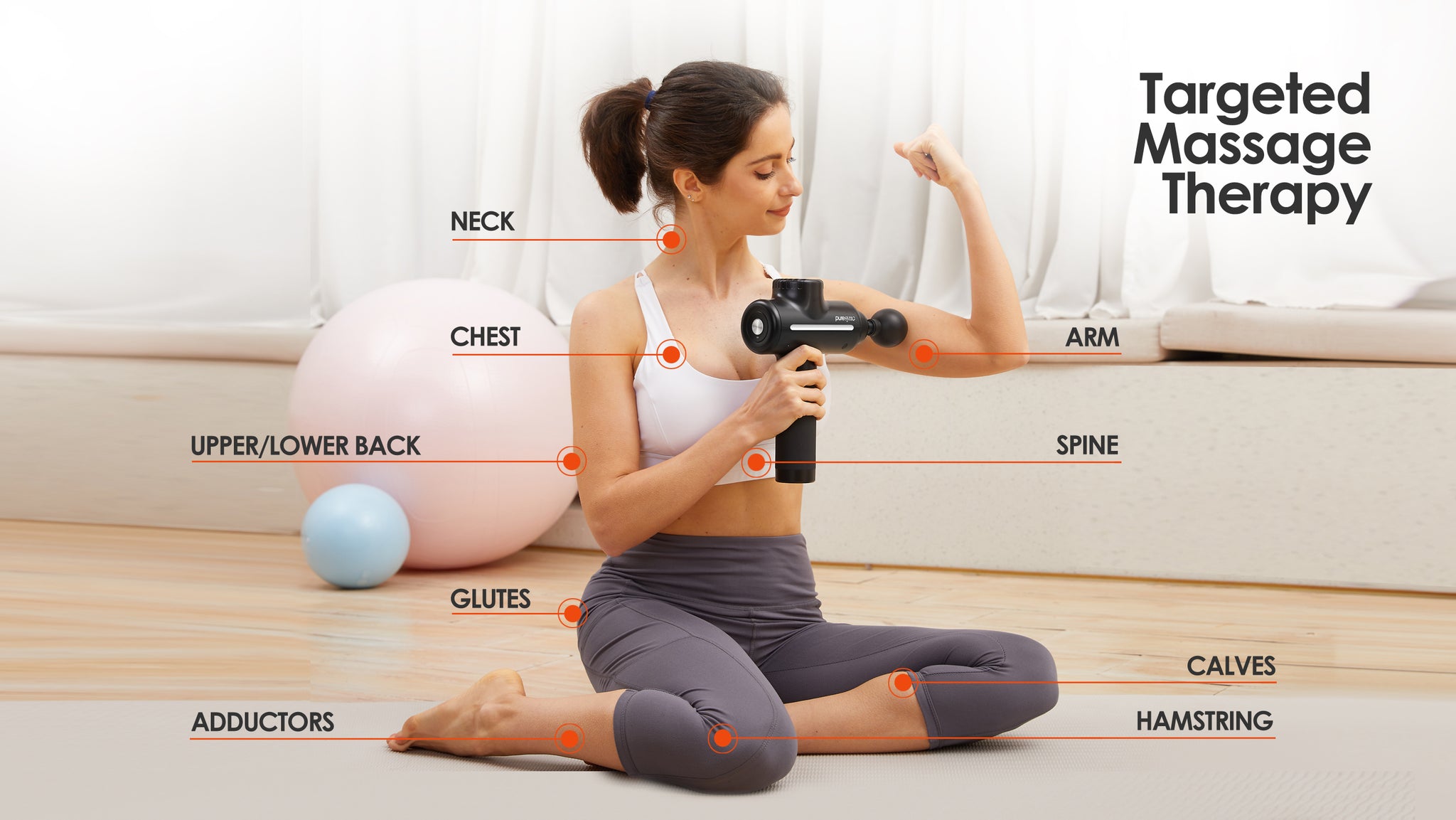 Puresync - Power Pro Gun Massager - FREE GIFT INCLUDED