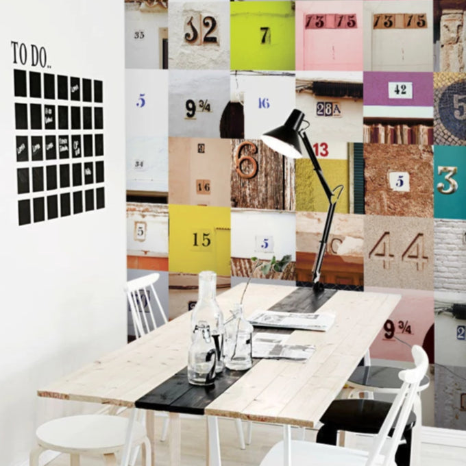 U2 Wallpaper - Door Numbers - 14 Sheets