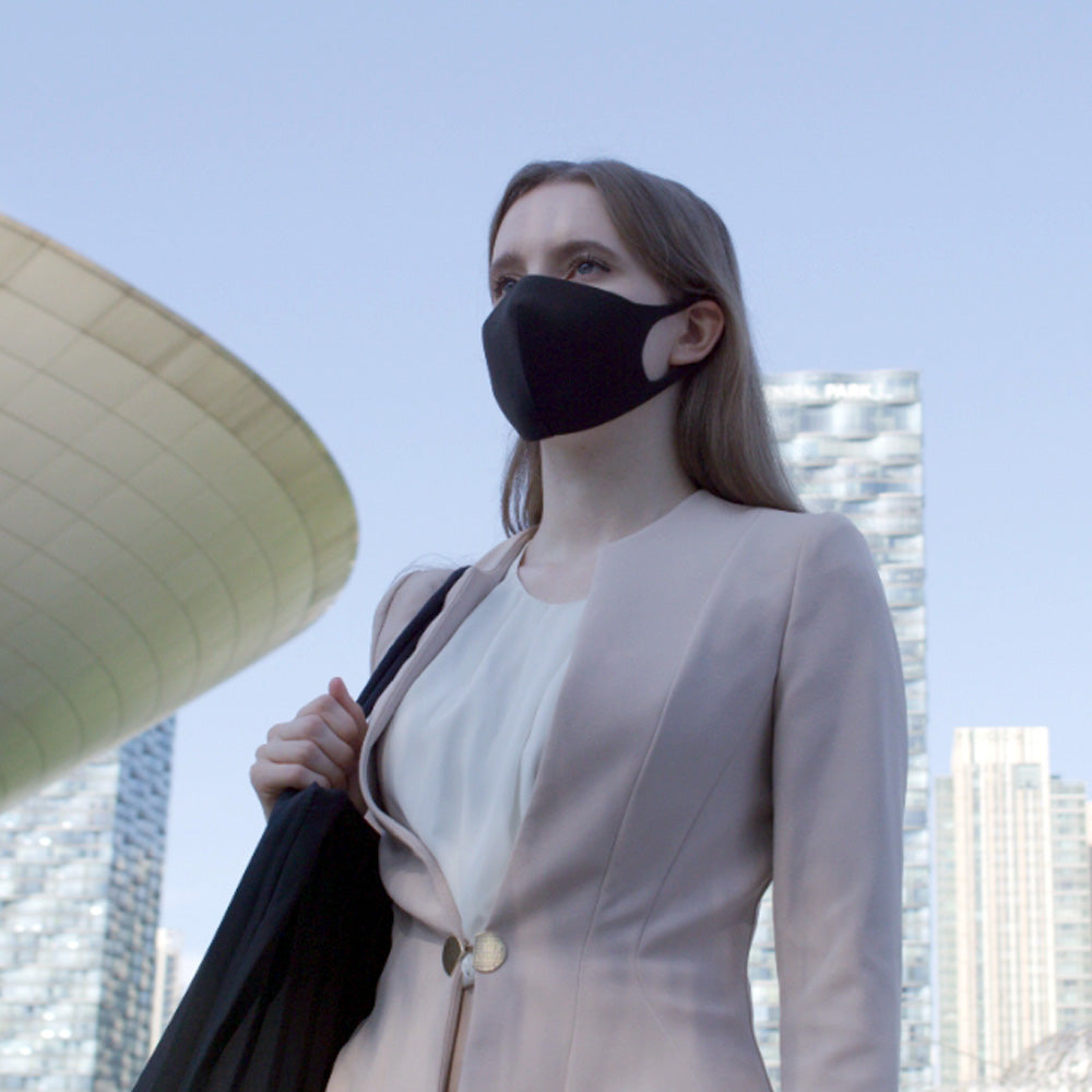 Breathable Fashion Mask - 1pc black