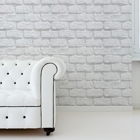 U2 Wallpaper - White Brick- 60 Sheets