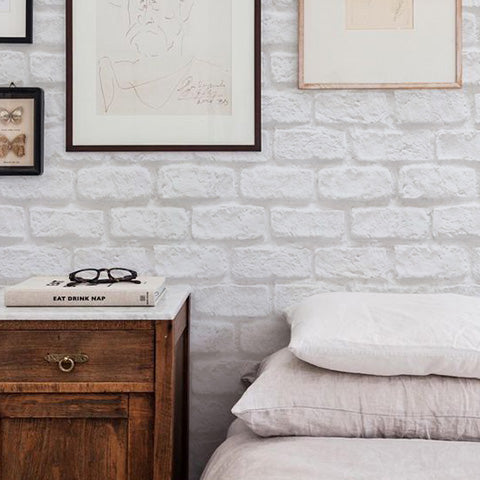 U2 Wallpaper - White Brick- 60 Sheets