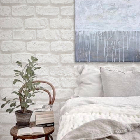 U2 Wallpaper - White Brick- 60 Sheets