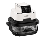 Pure Living Dual Glass Multi-Purpose Air Fryer - White