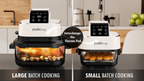 Pure Living Dual Glass Multi-Purpose Air Fryer - White