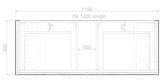 Pure Living Bali Freestanding Vanity with Carrara Top - Brown Oak