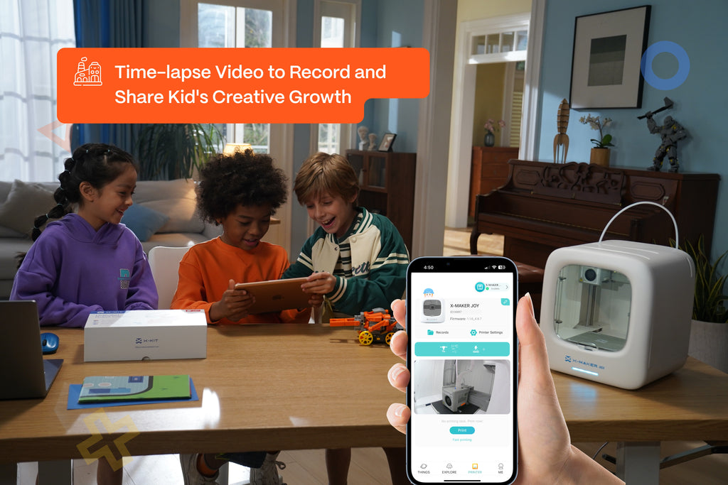 AOSEED X-MAKER JOY AI: A Smart 3D Printer for Kids Creating Endless Toys
