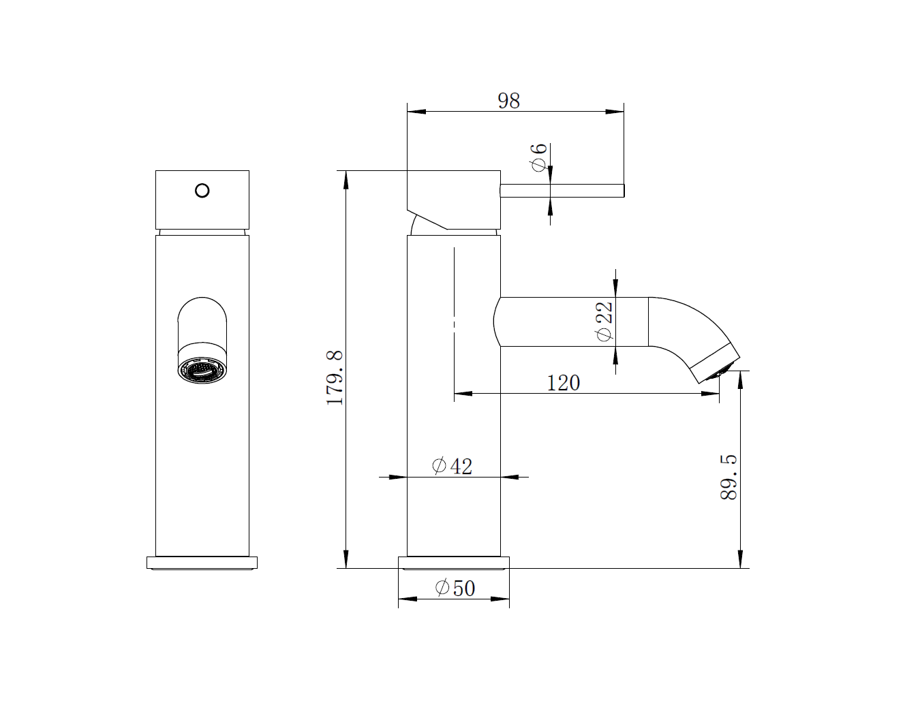 Pure Living Classic Basin Mixer