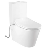 Pure Living Rimless Vortex Flush Toilet Suites with Smart Bidet Seat