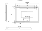 Pure Living Rectangle Frameless LED Mirror