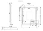 Pure Living Rectangle Frameless LED Mirror