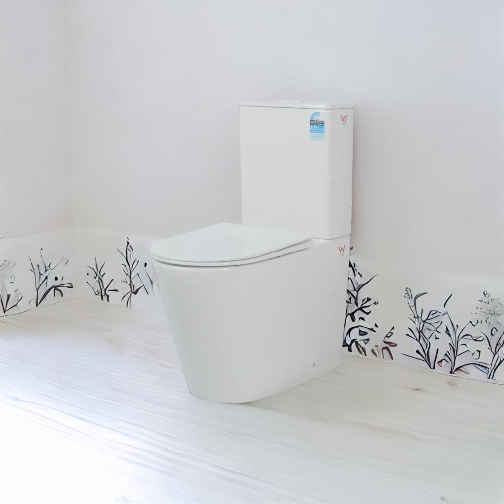 Pure Living Rimless Vortex Flush Toilet Suites