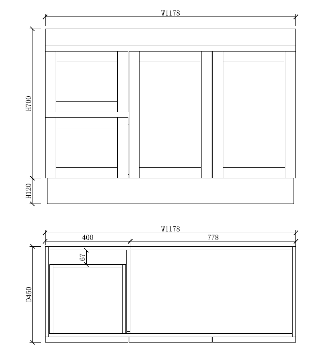 Pure Living Miami Freestanding Vanity with Ceramic Top