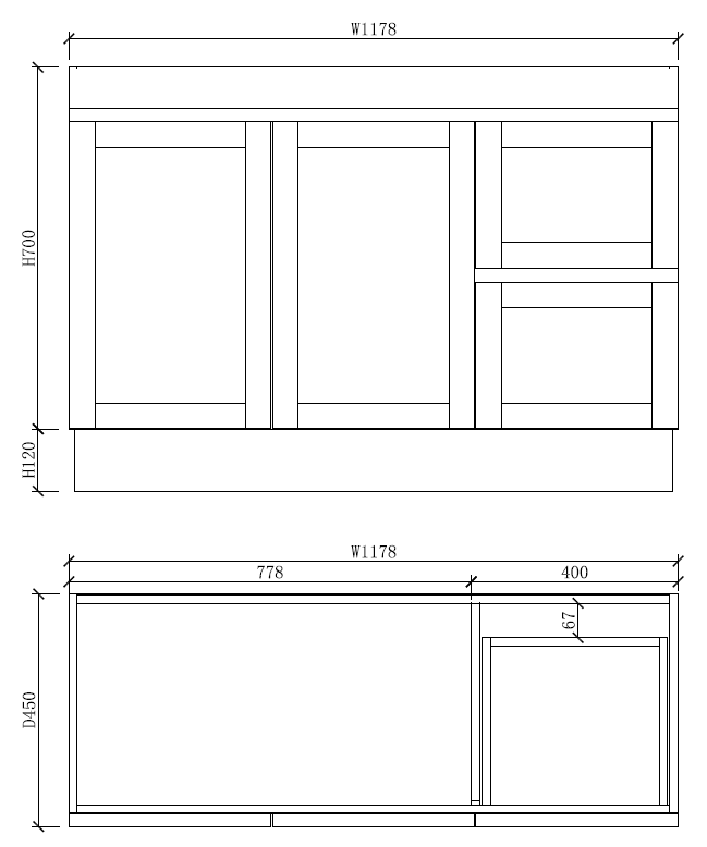 Pure Living Miami Freestanding Vanity with Ceramic Top