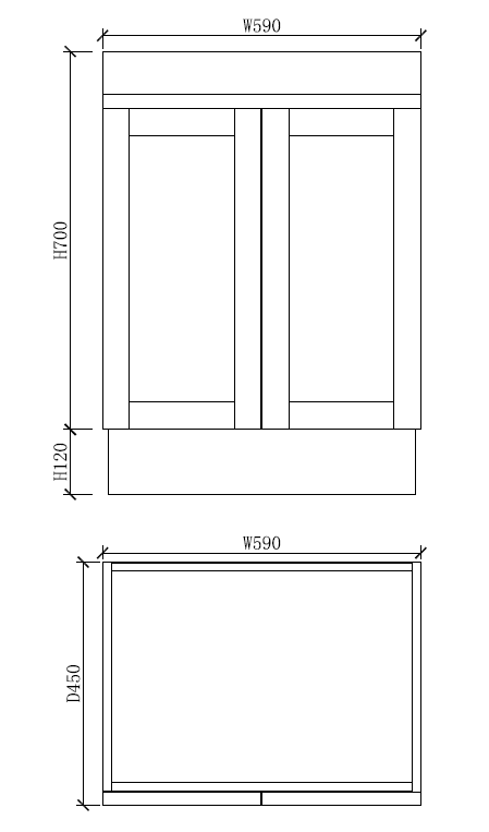 Pure Living Miami Freestanding Vanity with Ceramic Top