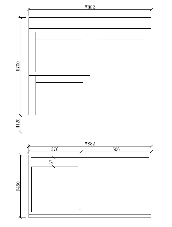 Pure Living Miami Freestanding Vanity with Ceramic Top