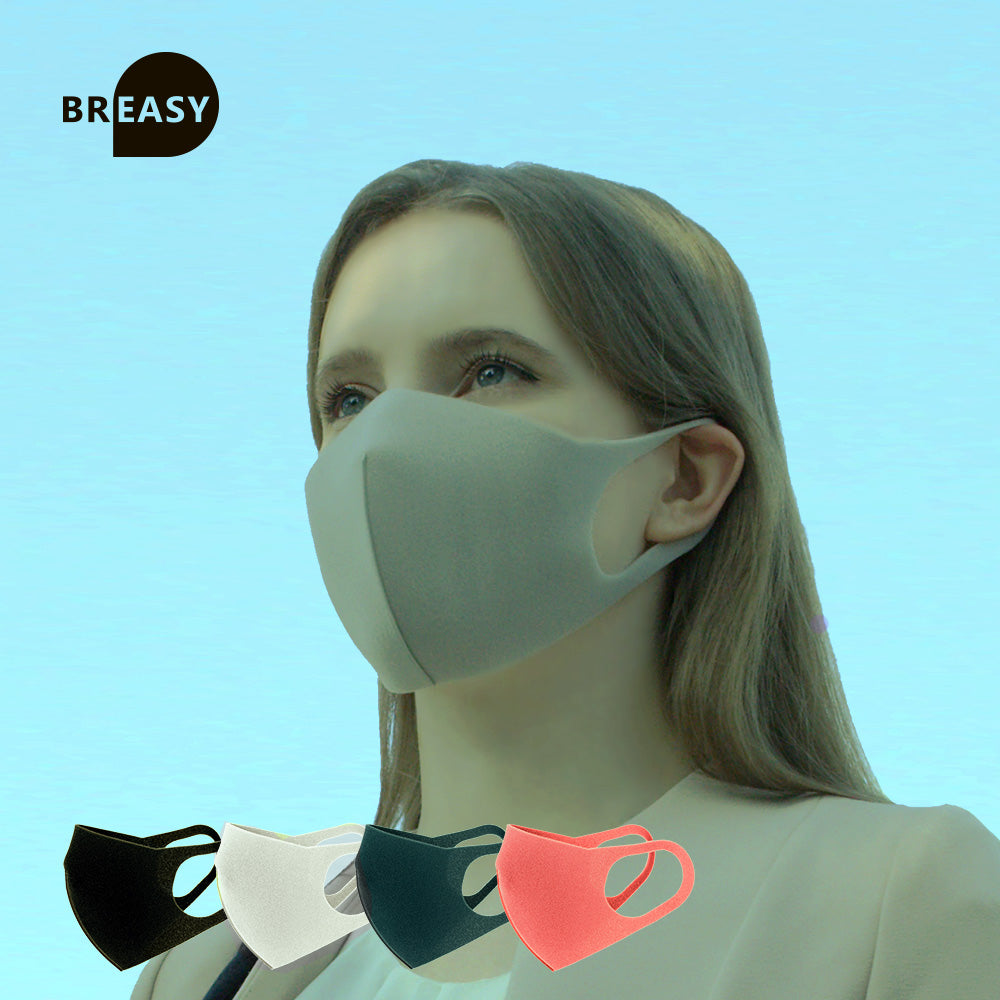Breathable Fashion Mask - 1pc gray