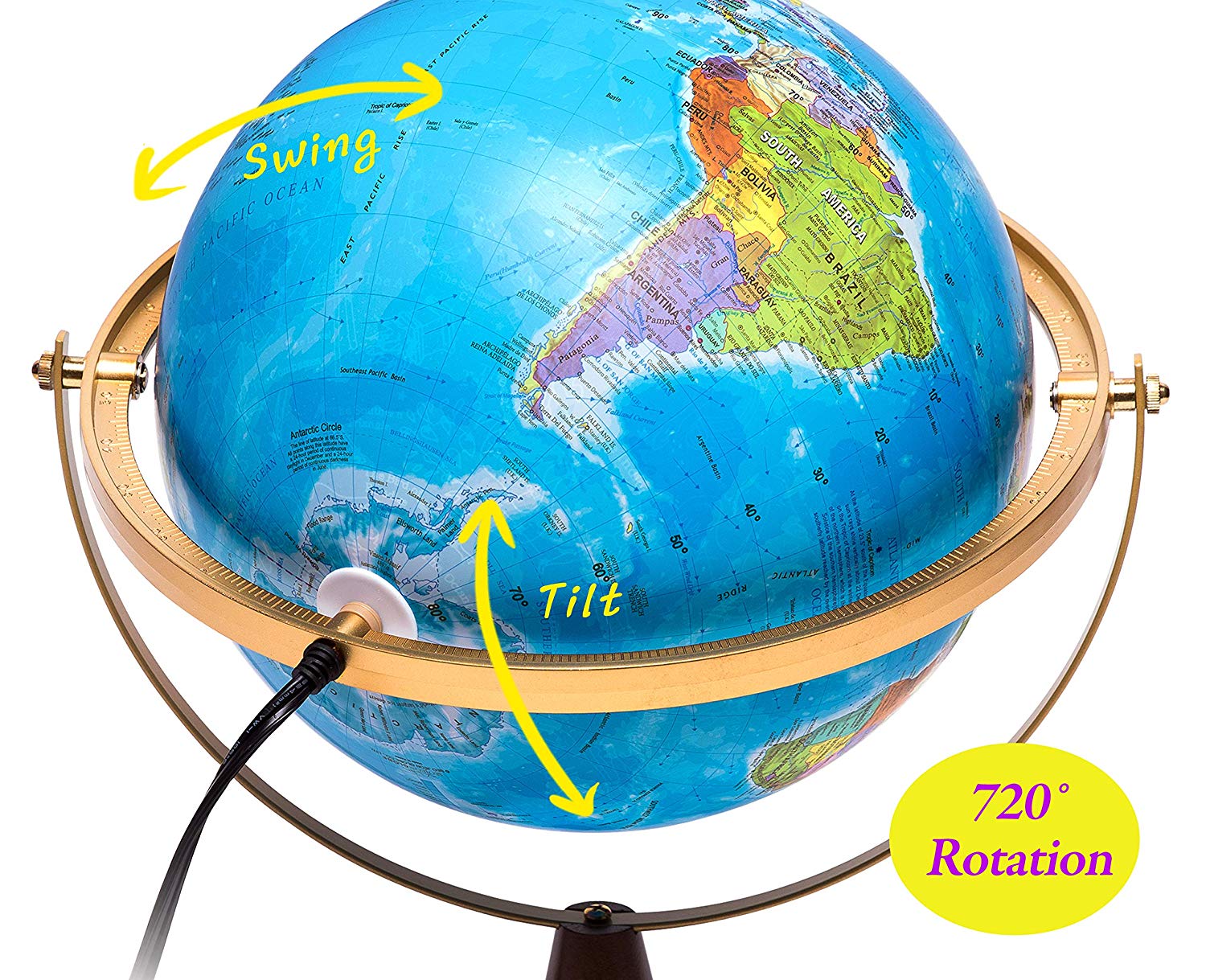 SJ Smart Globe - 720 degree rotating (USB cable version)