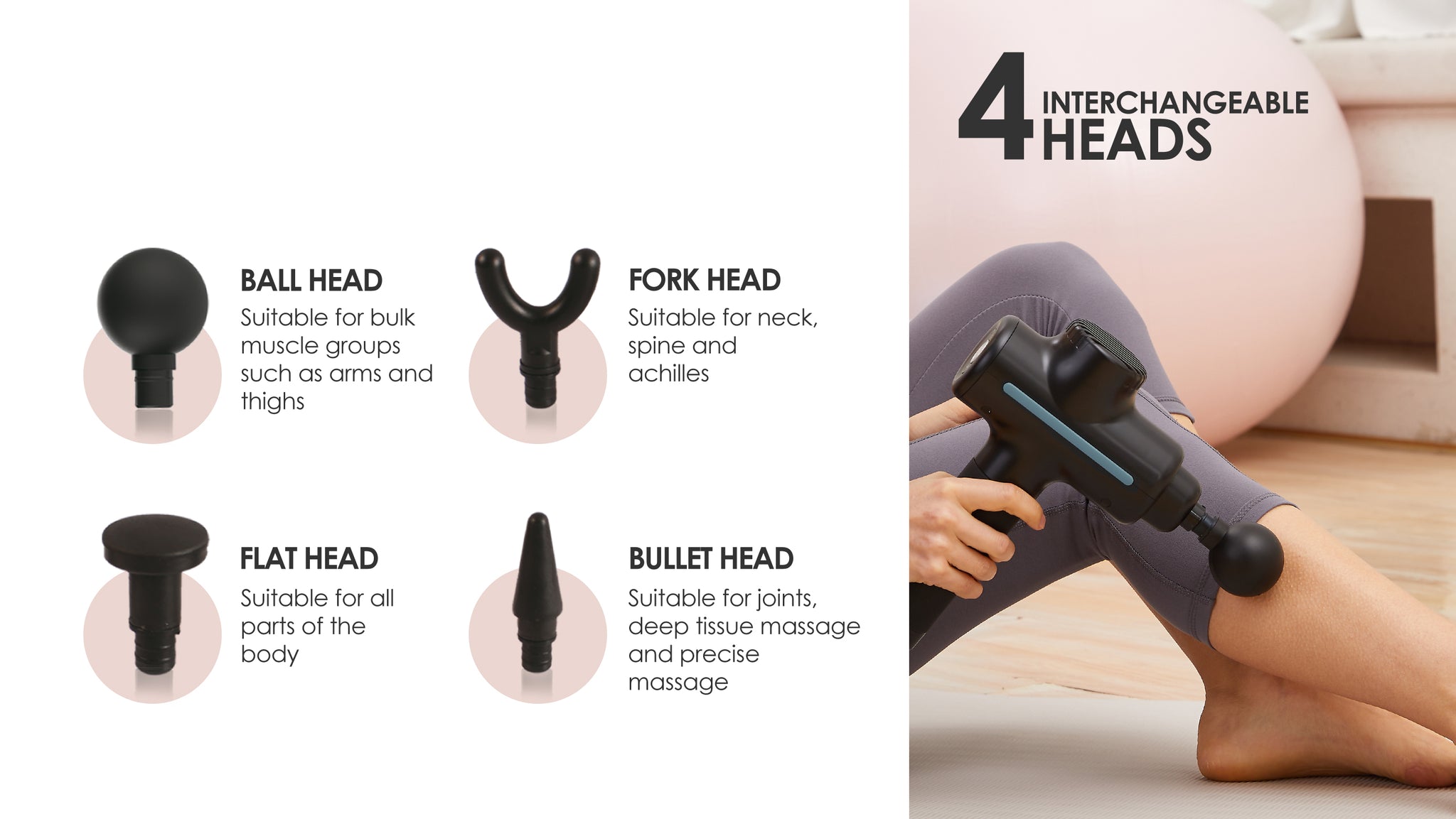Puresync - Power Pro Gun Massager - FREE GIFT INCLUDED