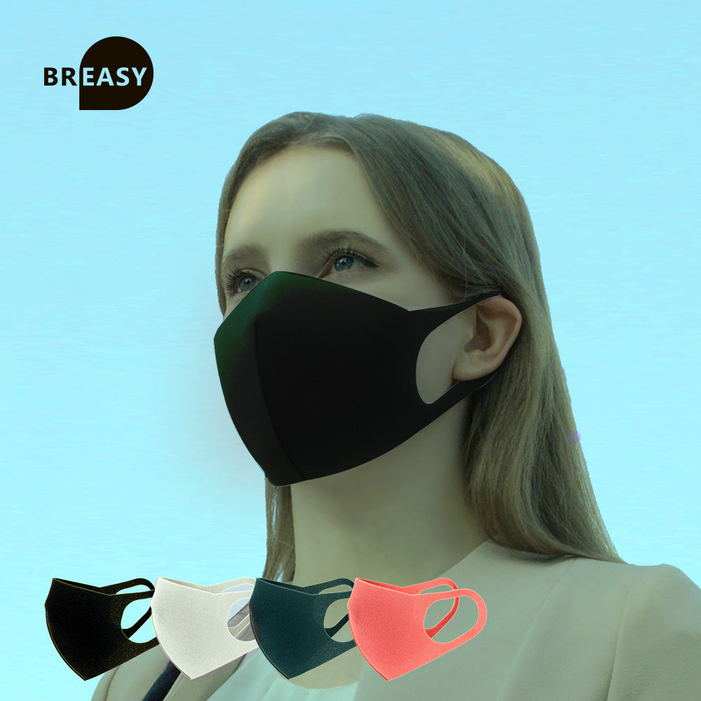 Breathable Fashion Mask - 1pc black